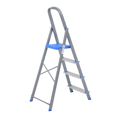 Nilkamal Rise 4 Step Steel Ladder (Grey)