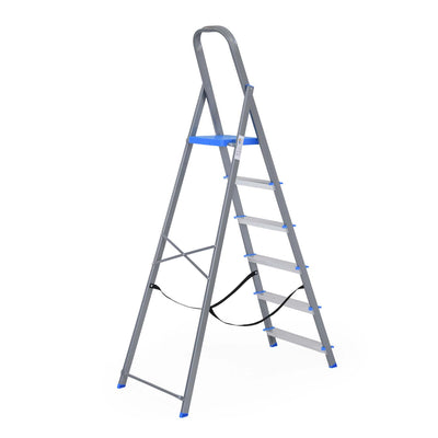 Nilkamal Rise 6 Step Steel Ladder (Grey)