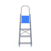 Nilkamal Rise 4 Step Steel Ladder (Grey)