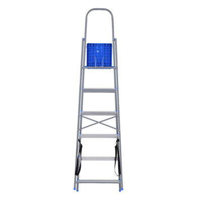 Nilkamal Rise 6 Step Steel Ladder (Grey)