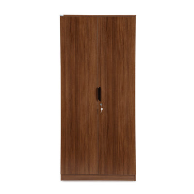 Nilkamal Milford 2 Door Wardrobe (Classic Walnut)