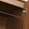 Nilkamal Milford 2 Door Wardrobe with Mirror (Classic Walnut)