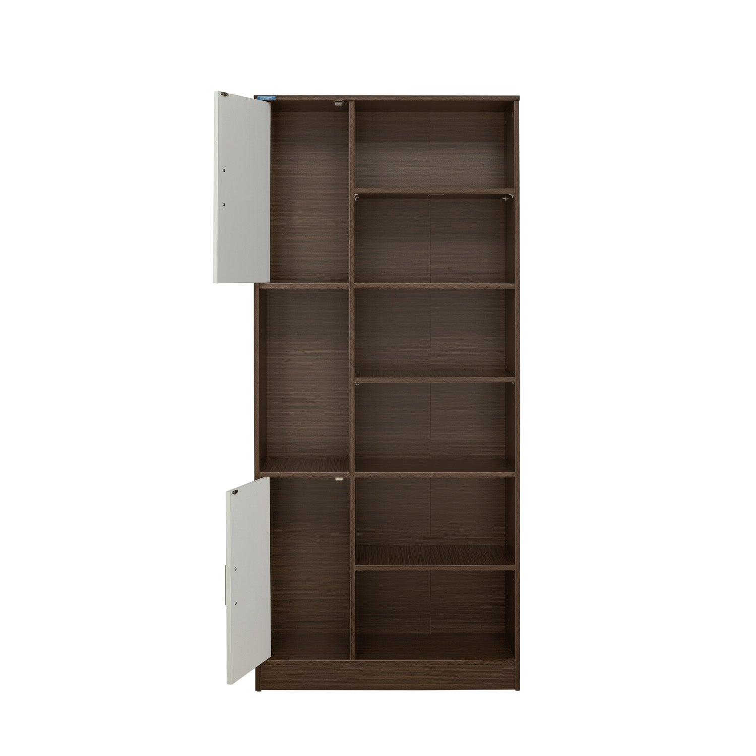 Nilkamal Madden Bookshelf (Legno Oak/Frosty White)