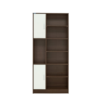 Nilkamal Madden Bookshelf (Legno Oak/Frosty White)