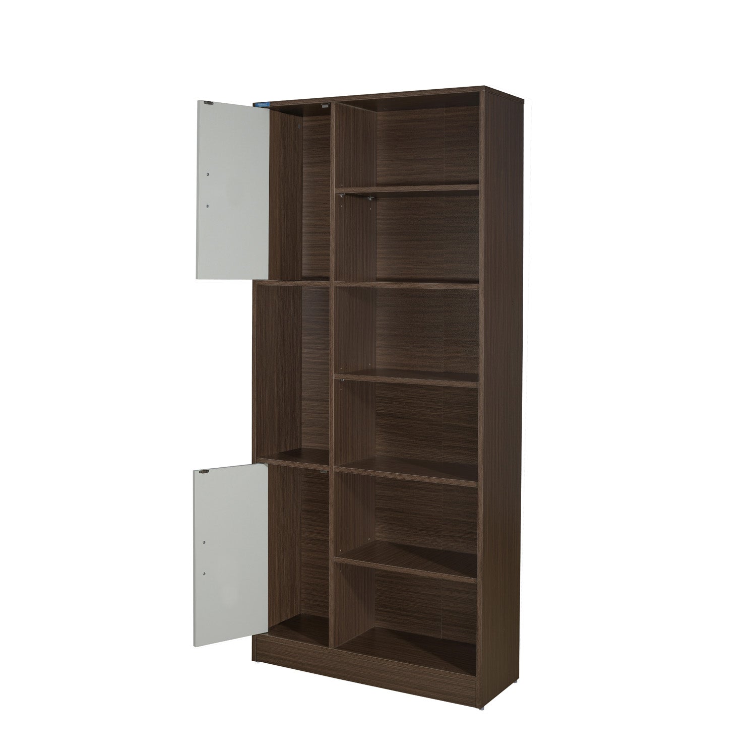 Nilkamal Madden Bookshelf (Legno Oak/Frosty White)
