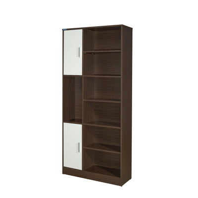 Nilkamal Madden Bookshelf (Legno Oak/Frosty White)