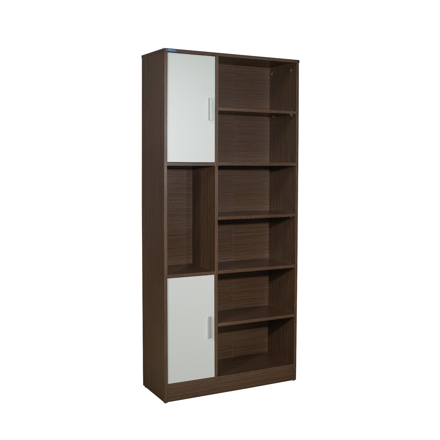 Nilkamal Madden Bookshelf (Legno Oak/Frosty White)