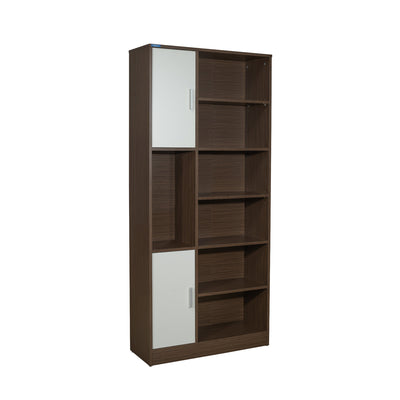 Nilkamal Madden Bookshelf (Legno Oak/Frosty White)