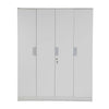 Nilkamal Joyce 4 Door Wardrobe (Frosty White)