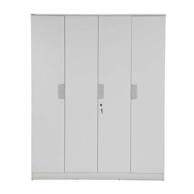 Nilkamal Joyce 4 Door Wardrobe (Frosty White)
