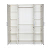Nilkamal Joyce 4 Door Wardrobe (Frosty White)
