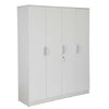 Nilkamal Joyce 4 Door Wardrobe (Frosty White)