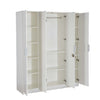 Nilkamal Joyce 4 Door Wardrobe (Frosty White)