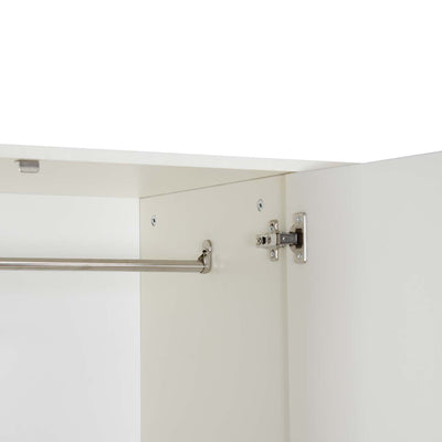 Nilkamal Joyce 4 Door Wardrobe (Frosty White)
