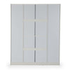 Nilkamal Joyce 4 Door Wardrobe (Frosty White)