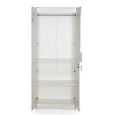 Nilkamal Joyce 2 Door Wardrobe (Frosty White)