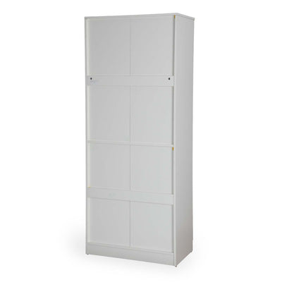 Nilkamal Joyce 2 Door Wardrobe (Frosty White)