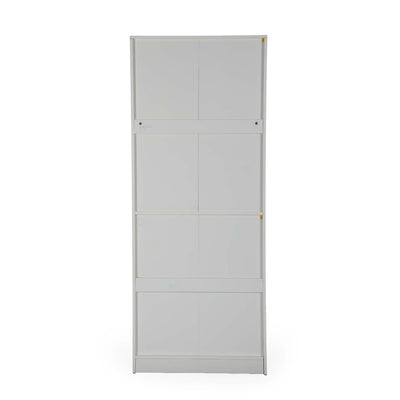 Nilkamal Joyce 2 Door Wardrobe (Frosty White)