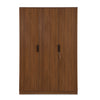 Nilkamal Milford 3 Door Wardrobe (Classic Walnut)