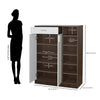 Nilkamal Cresta Shoe Cabinet (Golden Oak/White Statuario)