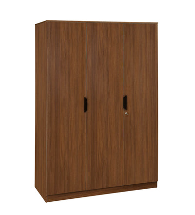 Nilkamal Milford 3 Door Wardrobe (Classic Walnut)