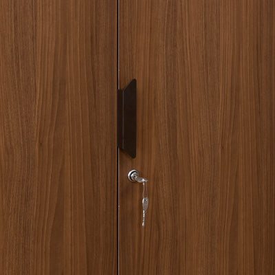 Nilkamal Milford 3 Door Wardrobe (Classic Walnut)