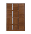 Nilkamal Milford 3 Door Wardrobe (Classic Walnut)