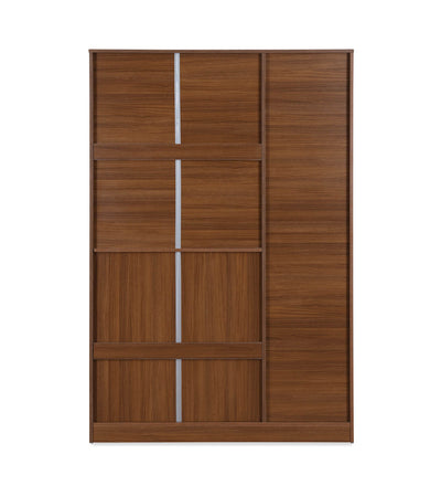 Nilkamal Milford 3 Door Wardrobe (Classic Walnut)