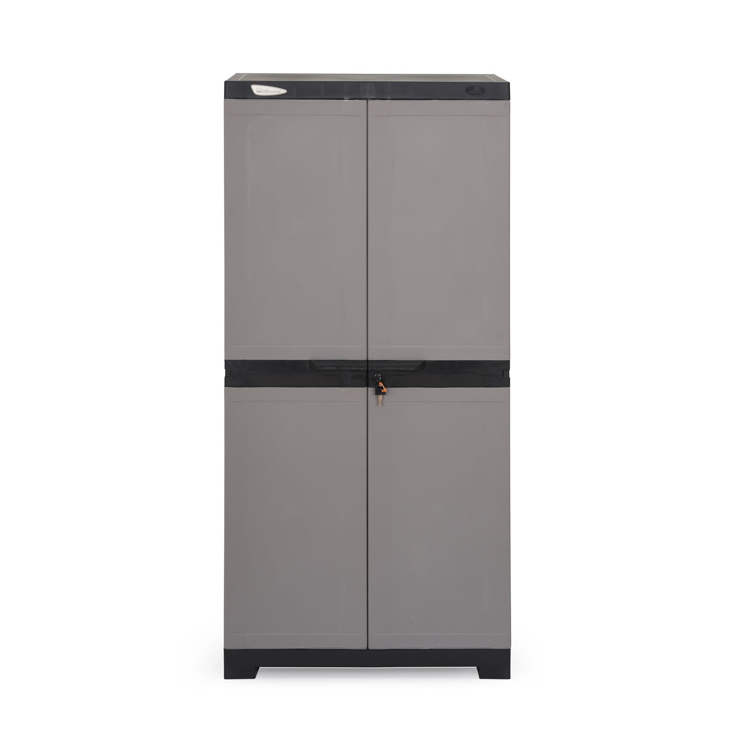 Nilkamal Freedom Large 18 (FMSC18) Shoe Rack Plastic Cabinet (Grey/Charcoal Grey)