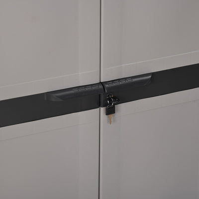 Nilkamal Freedom Large 18 (FMSC18) Shoe Rack Plastic Cabinet (Grey/Charcoal Grey)