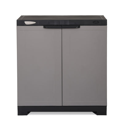 Nilkamal Freedom Mini 09 (FMSC09) Shoe Rack Plastic Cabinet (Grey/Charcoal Grey)