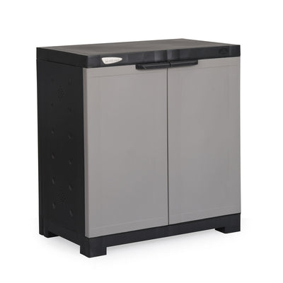 Nilkamal Freedom Mini 09 (FMSC09) Shoe Rack Plastic Cabinet (Grey/Charcoal Grey)