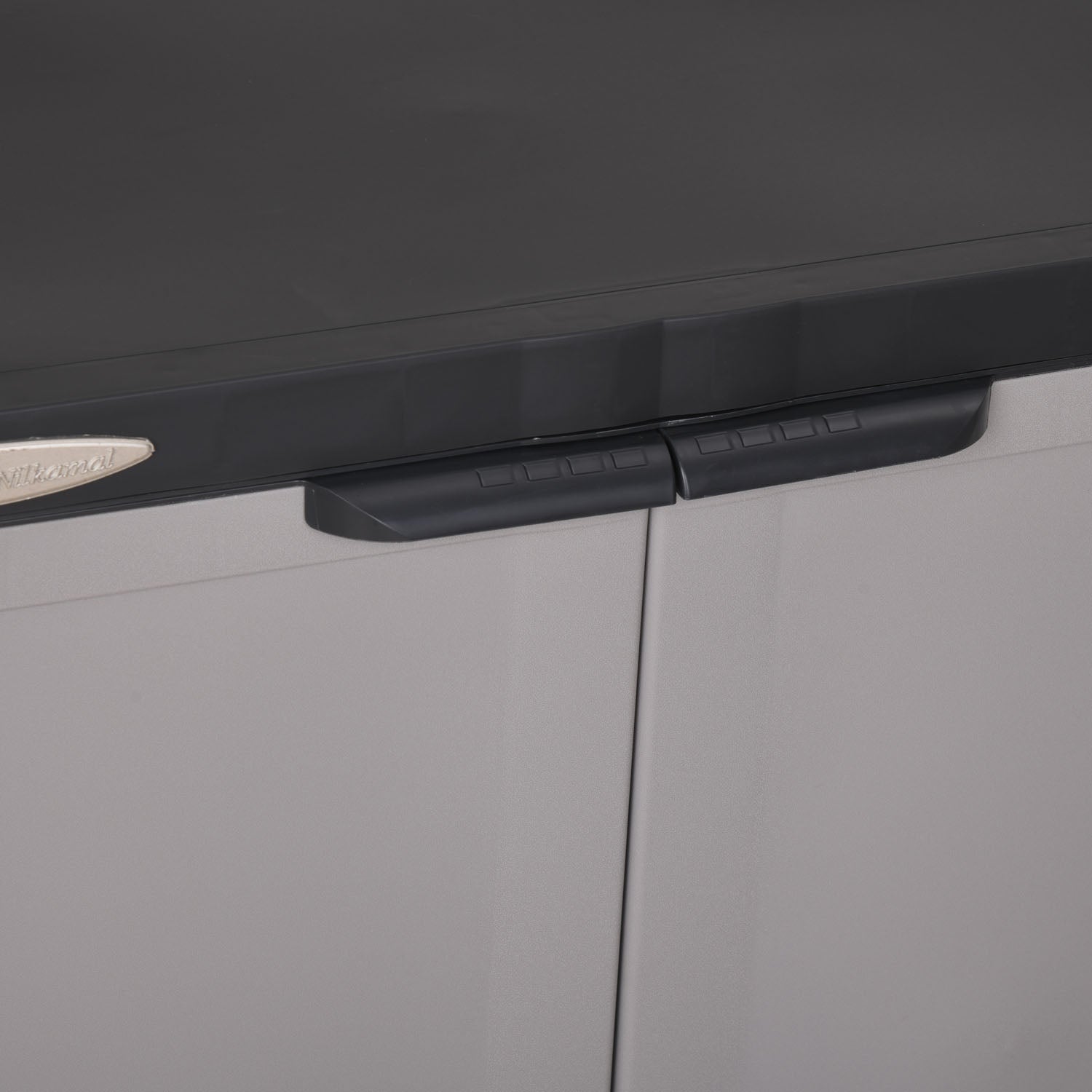 Nilkamal Freedom Mini 09 (FMSC09) Shoe Rack Plastic Cabinet (Grey/Charcoal Grey)