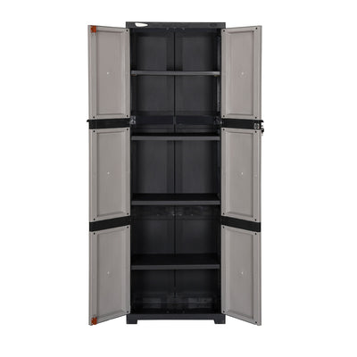 Nilkamal Freedom Mini Medium (FML) Plastic Cabinet for Storage(Grey/Charcoal Grey)