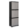 Nilkamal Freedom Mini Medium (FML) Plastic Cabinet for Storage(Grey/Charcoal Grey)