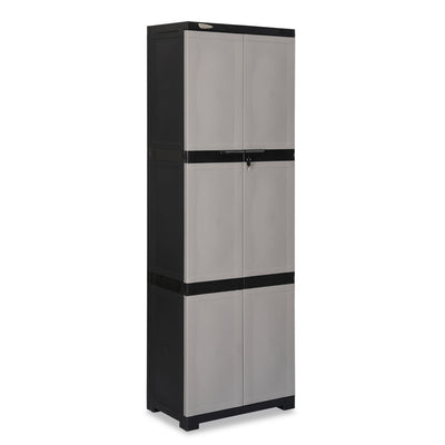 Nilkamal Freedom Mini Medium (FML) Plastic Cabinet for Storage(Grey/Charcoal Grey)