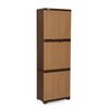 Nilkamal Freedom Mini Medium (FML) Plastic Cabinet for Storage (Sandy & Dark Brown)