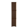 Nilkamal Freedom Mini Medium (FML) Plastic Cabinet for Storage (Sandy & Dark Brown)