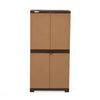 Nilkamal Freedom Mini Medium (FMM) Plastic Cabinet (Sandy & Dark Brown)