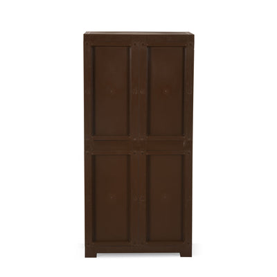 Nilkamal Freedom Mini Medium (FMM) Plastic Cabinet (Sandy & Dark Brown)