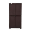 Nilkamal Freedom Large 18 (FMSC18) Shoe Rack Plastic Cabinet (Weather Brown)