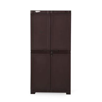 Nilkamal Freedom Large 18 (FMSC18) Shoe Rack Plastic Cabinet (Weather Brown)