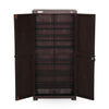 Nilkamal Freedom Large 18 (FMSC18) Shoe Rack Plastic Cabinet (Weather Brown)