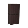 Nilkamal Freedom Large 18 (FMSC18) Shoe Rack Plastic Cabinet (Weather Brown)
