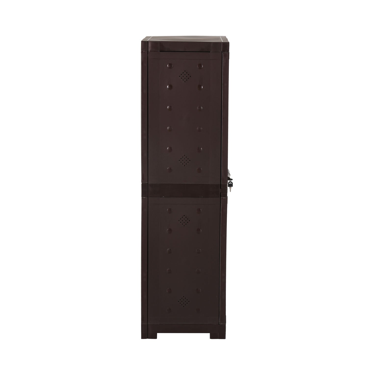 Nilkamal Freedom Large 18 (FMSC18) Shoe Rack Plastic Cabinet (Weather Brown)