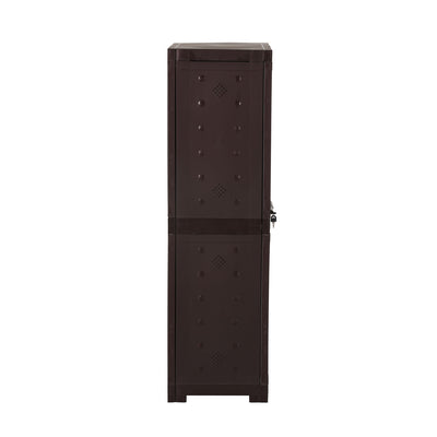 Nilkamal Freedom Large 18 (FMSC18) Shoe Rack Plastic Cabinet (Weather Brown)