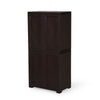 Nilkamal Freedom Large 18 (FMSC18) Shoe Rack Plastic Cabinet (Weather Brown)