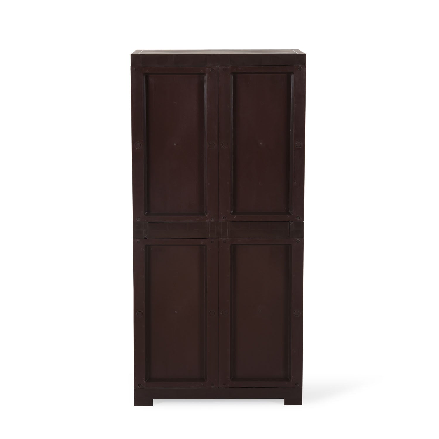 Nilkamal Freedom Large 18 (FMSC18) Shoe Rack Plastic Cabinet (Weather Brown)