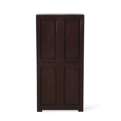 Nilkamal Freedom Large 18 (FMSC18) Shoe Rack Plastic Cabinet (Weather Brown)