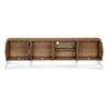 Nilkamal Trixie Wall Unit (Oak) - Front Open Storage View